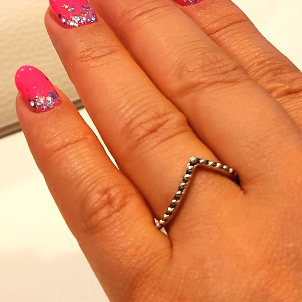 Stainless Steel Ring, Hypoallergenic with silver color. Fashion Design